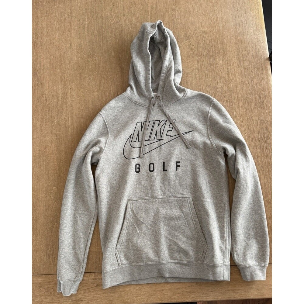 Nike Golf Gray Pullover Hoodie Sweatshirt Unisex Small S Logo Swoosh